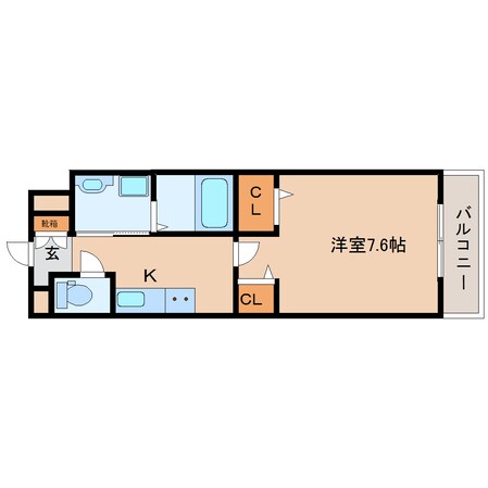 東生駒駅 徒歩12分 3階の物件間取画像